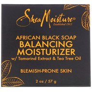 3 PACK of SheaMoisture, African Black Soap, Balancing Moisturizer, 2 oz (57 g)
