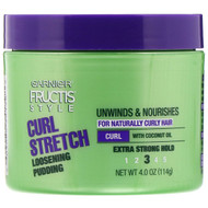 3 PACK of Garnier, Fructis Style, Curl Stretch Loosening Pudding, 4 oz (114 g)