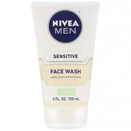 3 PACK of Nivea, Men, Sensitive Face Wash, 5 fl oz (150 ml)