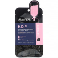 3 PACK of Mediheal, H.D.P, Photoready Tightening Charcoal Mask, 5 Sheets, 0.84 fl oz (25 ml) Each