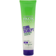 3 PACK of Garnier, Fructis, Curl Sculpt, Conditioning Cream Gel, 5.1 fl oz (150 ml)