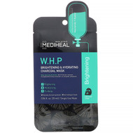 3 PACK of Mediheal, W.H.P, Brightening & Hydrating Charcoal Mask, 5 Sheets, 0.84 fl oz (25 ml) Each