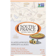 3 PACK of South of France, French Milled Bar Soap with Organic Shea Butter, Glazed Apricots, 6 oz (170 g)