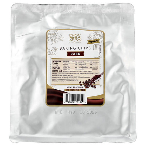 <img alt="ChocZero, Baking Chips, Dark, 20 oz (560 g)" title="ChocZero, Baking Chips, Dark, 20 oz (560 g),850008751349"