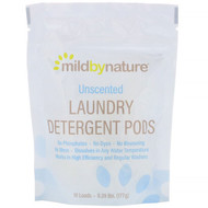 3 PACK of Mild By Nature, Laundry Detergent Pods, Unscented, 10 Loads, 0.39 lbs (177 g)