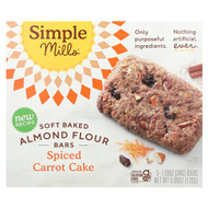 <img alt="Simple Mills, Soft Baked Almond Flour Bars, Spiced Carrot Cake, 5 Bars, 1.19 oz (34 g) Each" title="Simple Mills, Soft Baked Almond Flour Bars, Spiced Carrot Cake, 5 Bars, 1.19 oz (34 g) Each,856069005506"