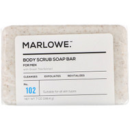 3 PACK of Marlowe, Mens Body Scrub Soap Bar, No. 102, 7 oz (198.4 g)