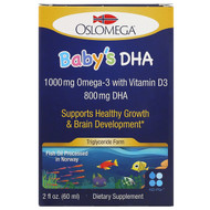 Oslomega, Norwegian Baby?s DHA with Vitamin D3, 800 mg, 2 fl oz (60 ml)