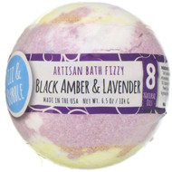 3 PACK of Fizz & Bubble, Artisan Bath Fizzy, Black Amber & Lavender, 6.5 oz (184 g)