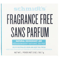 3 PACK of Schmidts Naturals, Natural Deodorant Jar, Fragrance-Free, 2 oz (56.7 g)