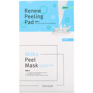 Biorace, Milky Peel Mask, Epidermal Care, 5 Sheets, 35 ml Each