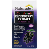Naturade, Childrens Elderberry Extract with Vitamin C & Zinc, 4.2 fl oz (125 ml)