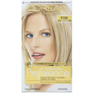 L'Oreal, Superior Preference, Fade-Defying Color + Shine System, 9 Natural Blonde, 1 Application