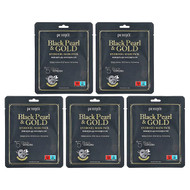 <img alt="Petitfee, Black Pearl & Gold Hydrogel Beauty Mask Pack, 5 Sheets, 1.12 oz (32 g) Each" title="Petitfee, Black Pearl & Gold Hydrogel Beauty Mask Pack, 5 Sheets, 1.12 oz (32 g) Each,8809508850191"