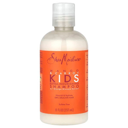 <img alt="SheaMoisture, Kids Extra-Nourishing Shampoo, Mango & Carrot, 8 fl oz (237 ml)" title="SheaMoisture, Kids Extra-Nourishing Shampoo, Mango & Carrot, 8 fl oz (237 ml),764302905004"