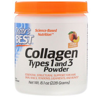 Docs Best, Collagen, Types 1 and 3 Powder, Peach Flavored, 8.1 oz (228 g)
