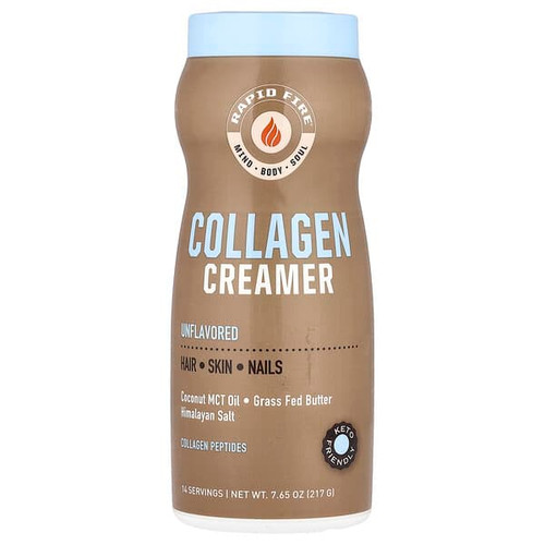 <img alt="RAPIDFIRE, Collagen Creamer, Unflavored, 7.65 oz (217 g)" title="RAPIDFIRE, Collagen Creamer, Unflavored, 7.65 oz (217 g),035046105976"