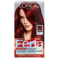 L'Oreal, Feria, Power Red, R57 Intense Medium Auburn, 1  Application