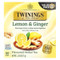 <img alt="Twinings, Flavored Herbal Tea, Lemon & Ginger, Caffeine Free, 50 Tea Bags, 2.65 oz (75 g)" title="Twinings, Flavored Herbal Tea, Lemon & Ginger, Caffeine Free, 50 Tea Bags, 2.65 oz (75 g),070177225056"