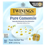 <img alt="Twinings, Pure Herbal Tea, Pure Camomile, Caffeine Free, 50 Tea Bags, 2.65 oz (75 g)" title="Twinings, Pure Herbal Tea, Pure Camomile, Caffeine Free, 50 Tea Bags, 2.65 oz (75 g),070177225049"