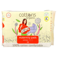 <img alt="Cottons, 100% Cotton Comfortable, Maternity Pads with Wings, Heavy, Unscented, 10 Pads" title="Cottons, 100% Cotton Comfortable, Maternity Pads with Wings, Heavy, Unscented, 10 Pads,9318153001005"