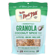 <img alt="Bobs Red Mill, Homestyle Granola, Coconut Spice, 11 oz (312 g)" title="Bobs Red Mill, Homestyle Granola, Coconut Spice, 11 oz (312 g),039978021731"