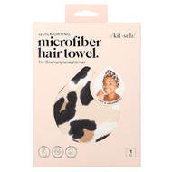 <img alt="Kitsch, Quick Drying, Microfiber Hair Towel, Leopard, 1 Piece" title="Kitsch, Quick Drying, Microfiber Hair Towel, Leopard, 1 Piece,812696024921"