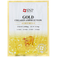 SNP, Gold Collagen Ampoule Mask, 10 Sheets, 0.84 fl oz (25 ml) Each