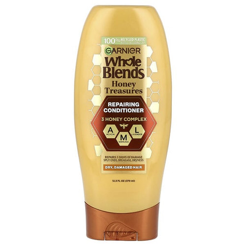 <img alt="Garnier, Whole Blends, Repairing Conditioner, Dry, Damaged Hair, Honey Treasures, 12.5 fl oz (370 ml)" title="Garnier, Whole Blends, Repairing Conditioner, Dry, Damaged Hair, Honey Treasures, 12.5 fl oz (370 ml),603084459469"