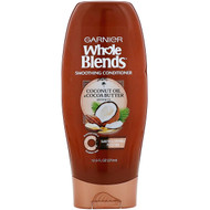 3 PACK of Garnier, Whole Blends, Coconut Oil & Cocoa Butter Smoothing Conditioner, 12.5 fl oz (370 ml)