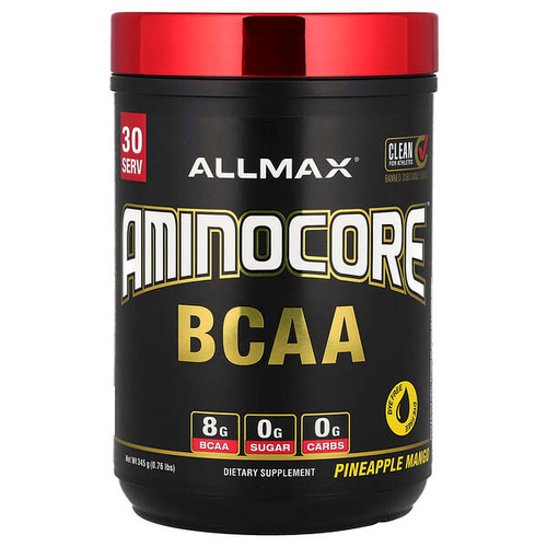 <img alt="ALLMAX, AMINOCORE BCAA, Pineapple Mango, 0.76 lbs (345 g)" title="ALLMAX, AMINOCORE BCAA, Pineapple Mango, 0.76 lbs (345 g),665553228631"