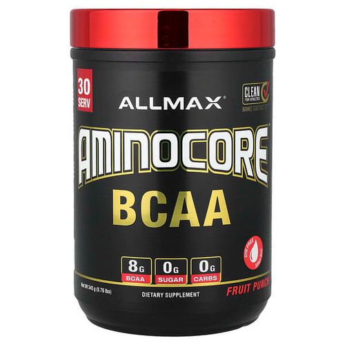 <img alt="ALLMAX, AMINOCORE BCAA, Fruit Punch, 0.76 lbs (345 g)" title="ALLMAX, AMINOCORE BCAA, Fruit Punch, 0.76 lbs (345 g),665553228624"