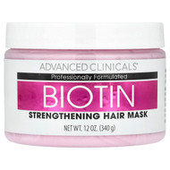<img alt="Advanced Clinicals, Biotin, Strengthening Hair Mask, 12 fl oz (340 ml)" title="Advanced Clinicals, Biotin, Strengthening Hair Mask, 12 fl oz (340 ml),810400031616"
