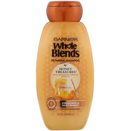 3 PACK of Garnier, Whole Blends, Honey Treasures Repairing Shampoo, 12.5 fl oz (370 ml)