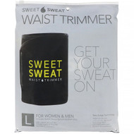 Sports Research, Sweet Sweat Waist Trimmer, Large, Black & Yellow, 1 Belt