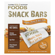 <img alt="California Gold Nutrition, Foods, Maple Sea Salt Bars, 12 Bars, 1.4 oz (40 g) Each" title="California Gold Nutrition, Foods, Maple Sea Salt Bars, 12 Bars, 1.4 oz (40 g) Each,898220015603"