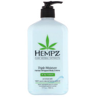 Hempz, Triple Moisture Herbal Whipped Body Creme, 17 fl oz (500 ml