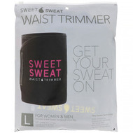 Sports Research, Sweet Sweat Waist Trimmer, Large, Black & Pink, 1 Belt