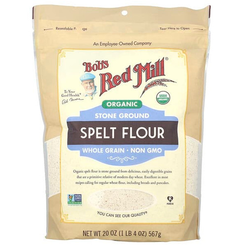 <img alt="Bobs Red Mill, Organic Spelt Flour, Whole Grain, 20 oz (567 g)" title="Bobs Red Mill, Organic Spelt Flour, Whole Grain, 20 oz (567 g),039978118943"