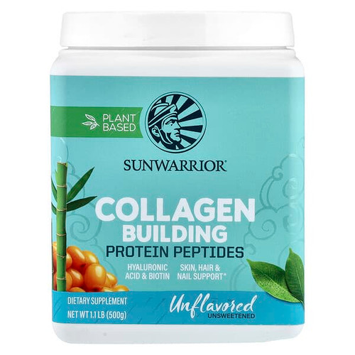 <img alt="Sunwarrior, Collagen Building Protein Peptides, Unflavored, 1.1 lb (500 g)" title="Sunwarrior, Collagen Building Protein Peptides, Unflavored, 1.1 lb (500 g),814784026770"