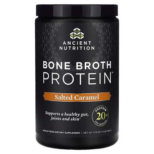 <img alt="Ancient Nutrition, Bone Broth Protein, Salted Caramel, 1.1 lb (506 g)" title="Ancient Nutrition, Bone Broth Protein, Salted Caramel, 1.1 lb (506 g),816401022448"