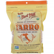 3 PACK of Bobs Red Mill, Organic Farro, 24 oz (680 g)