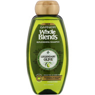 3 PACK of Garnier, Whole Blends, Legendary Olive Replenishing Shampoo, 22 fl oz (650 ml)