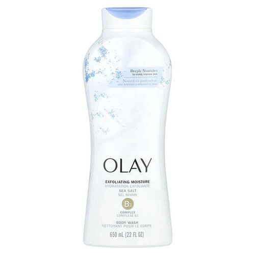 <img alt="Olay, Exfoliating Moisture Body Wash, Sea Salt, 22 fl oz (650 ml)" title="Olay, Exfoliating Moisture Body Wash, Sea Salt, 22 fl oz (650 ml),037000974819"