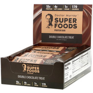 Dr. Murrays, Superfoods Protein Bars, Double Chocolate Treat, 12 Bars, 2.05 oz (58 g) Each