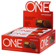 One Brands, One Bar, Peanut Butter Cup, 12 Bars, 2.12 oz (60 g) Each