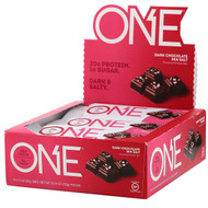 One Brands, One Bar, Dark Chocolate Sea Salt, 12 Bars, 2.12 oz (60 g) Each