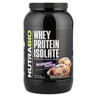 <img alt="NutraBio, Whey Protein Isolate, Blueberry Muffin, 2 lb (907 g)" title="NutraBio, Whey Protein Isolate, Blueberry Muffin, 2 lb (907 g),649908269814"