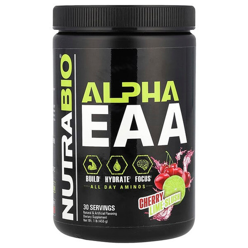 <img alt="NutraBio, Alpha EAA, Cherry Lime Slush, 1 lb (455 g)" title="NutraBio, Alpha EAA, Cherry Lime Slush, 1 lb (455 g),649908269104"