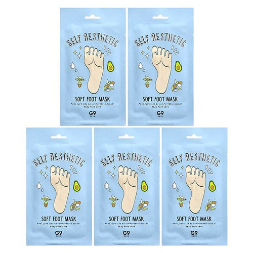 <img alt="G9skin, Self Aesthetic, Soft Foot Mask, 5 Masks, 0.40 fl oz (12 ml)" title="G9skin, Self Aesthetic, Soft Foot Mask, 5 Masks, 0.40 fl oz (12 ml),8809211654680"